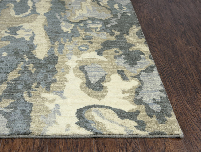 Gossamer Gray And Gold 8x10 Rug